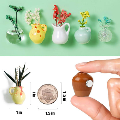 🌸🌸8PCS Mini Vase Magnets for Fridge