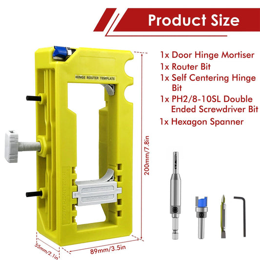 🏆 50K+ SOLD! – Almost Gone🔥Door Hinge Router Template