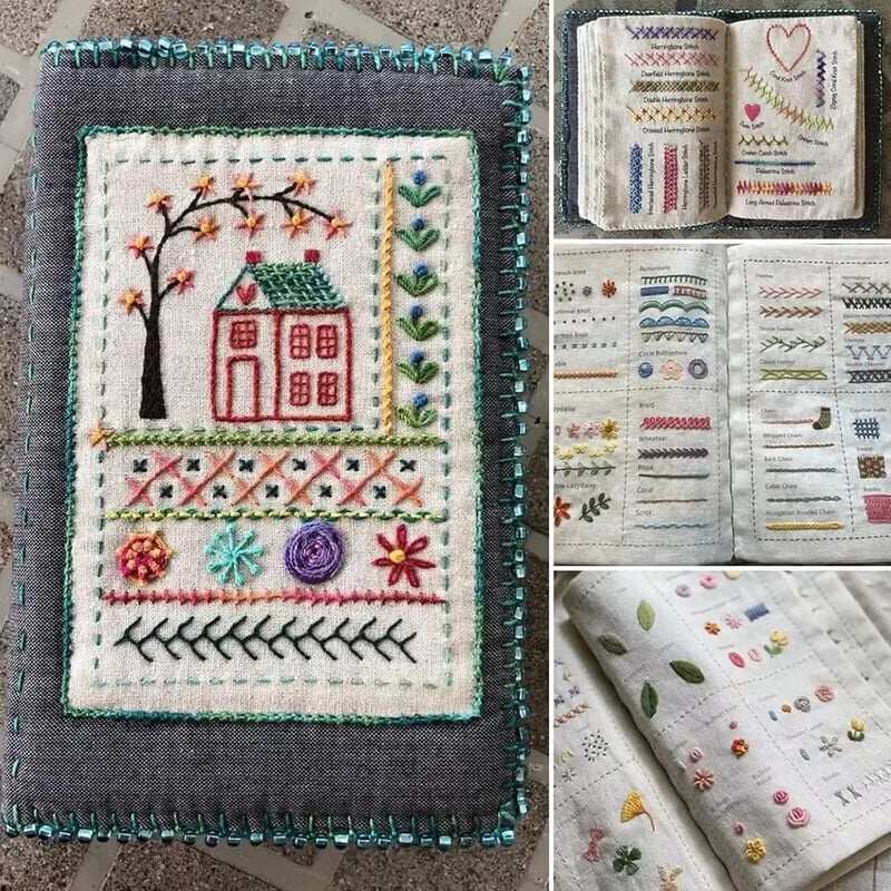 🌈Beginner-Friendly💕 Embroidery Stitch Book