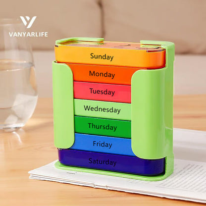 💊 Stay on Track - ✨7-Day Medication Organizer - For Effortless Health Management! 📅