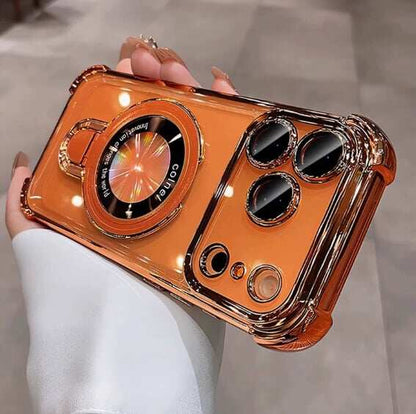 🔥New In Phone Case for iPhone 17 Series - Four Corners Air Cushion Anti-fall Case for iPhone with Invisible Ring Stand