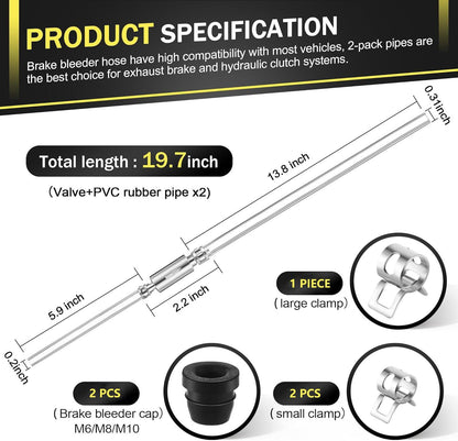 💥Flash Sale 🌸Brake Bleeder Hose One Way Check Valve