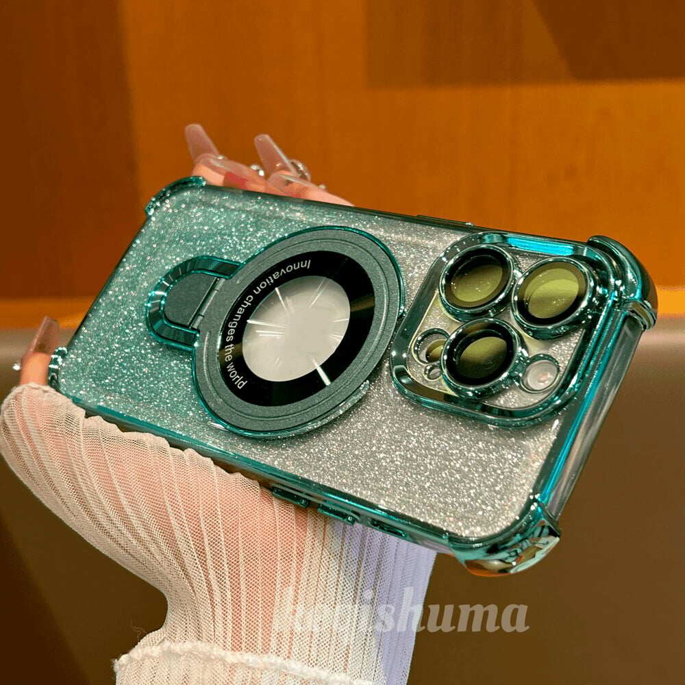 🔥New In Phone Case for iPhone 17 Series - Four Corners Air Cushion Anti-fall Case for iPhone with Invisible Ring Stand