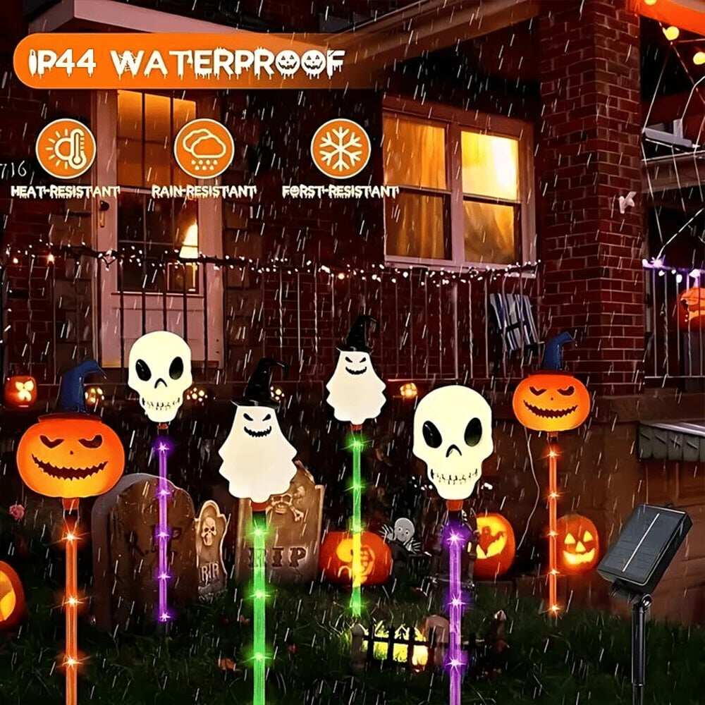 👻🎁6-Pack LED Solar Halloween Ground Lights