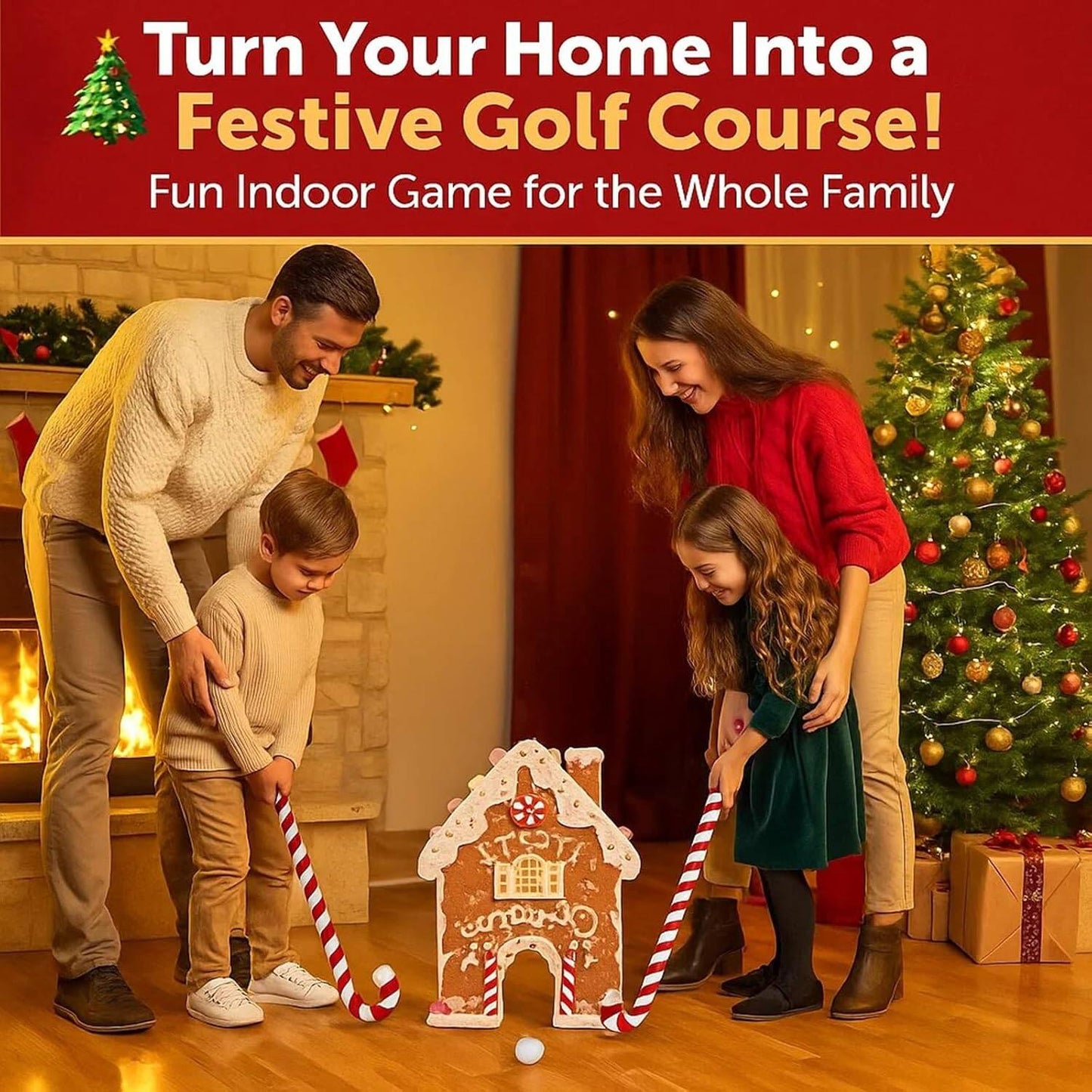 🎅Gingerbread House Golf Kit
