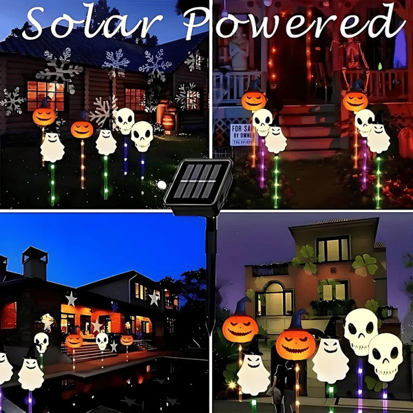 👻🎁6-Pack LED Solar Halloween Ground Lights