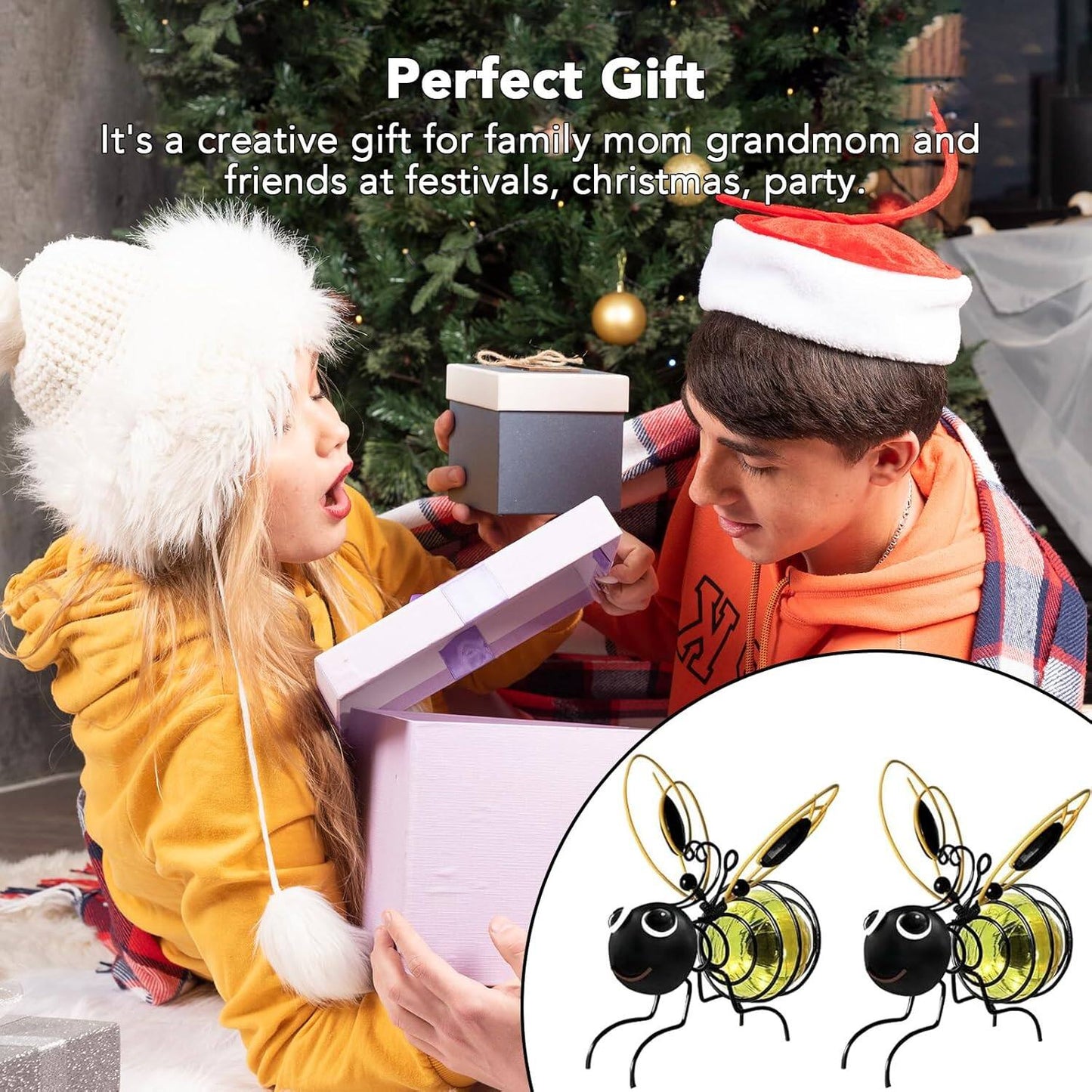 🔥Outdoor Hanging Solar Bee Light