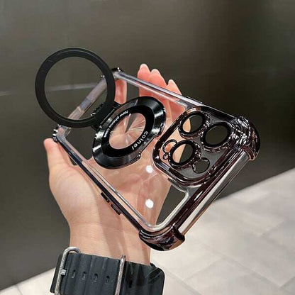 🔥New In Phone Case for iPhone 17 Series - Four Corners Air Cushion Anti-fall Case for iPhone with Invisible Ring Stand
