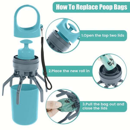 🐾Portable Poop Scooper with Bags