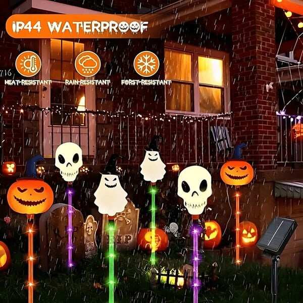 👻🎁6-Pack LED Solar Halloween Ground Lights