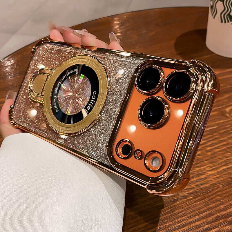 🔥New In Phone Case for iPhone 17 Series - Four Corners Air Cushion Anti-fall Case for iPhone with Invisible Ring Stand