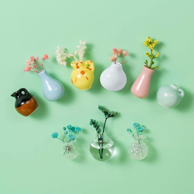 🌸🌸8PCS Mini Vase Magnets for Fridge