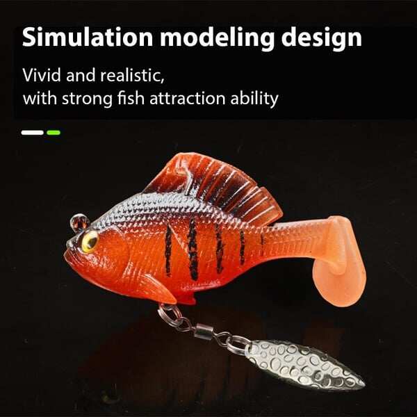 6Pcs Multiple Pre-Rigged Jig Head Soft FishingLures