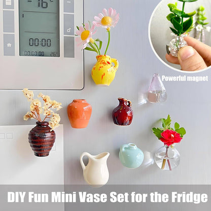 🌸🌸8PCS Mini Vase Magnets for Fridge