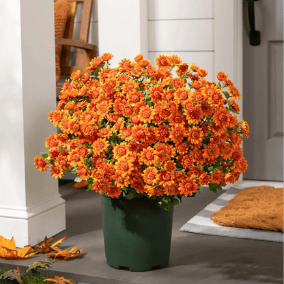 💥ON SALE💥- Artificial Outdoor Sunset Mums Flowers - UV resistant, Waterproof, Windproof