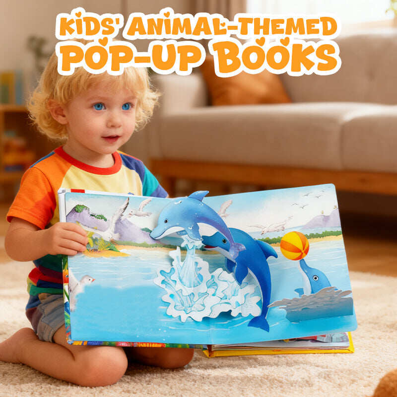 Pop-Up Book With Animal Motifs For Children