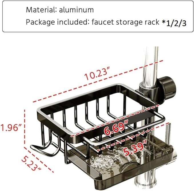 Kitchen Sink Faucet Organizer