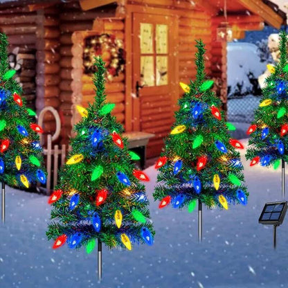 （1 pcs）4-in-1 Aurora Haven Outdoor LED Light (with 80 strawberry decorations)