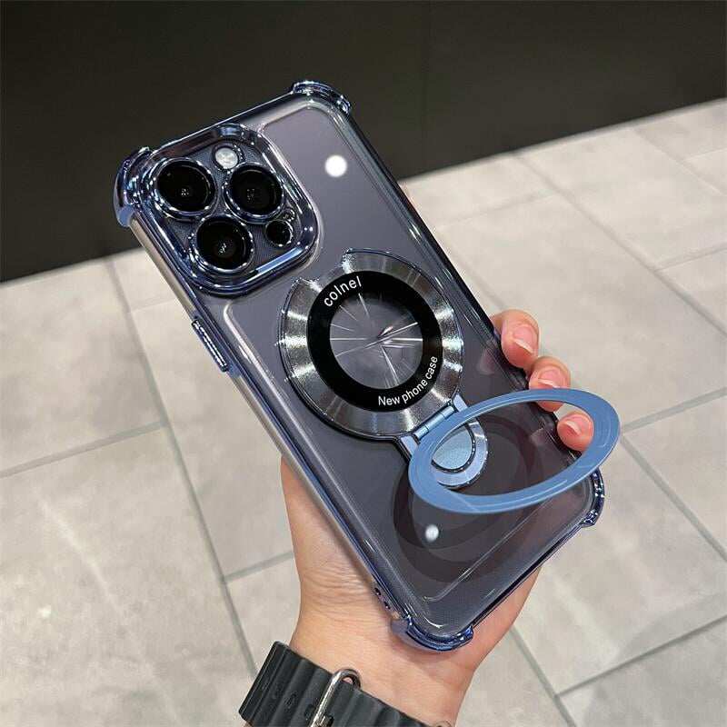 🔥New In Phone Case for iPhone 17 Series - Four Corners Air Cushion Anti-fall Case for iPhone with Invisible Ring Stand