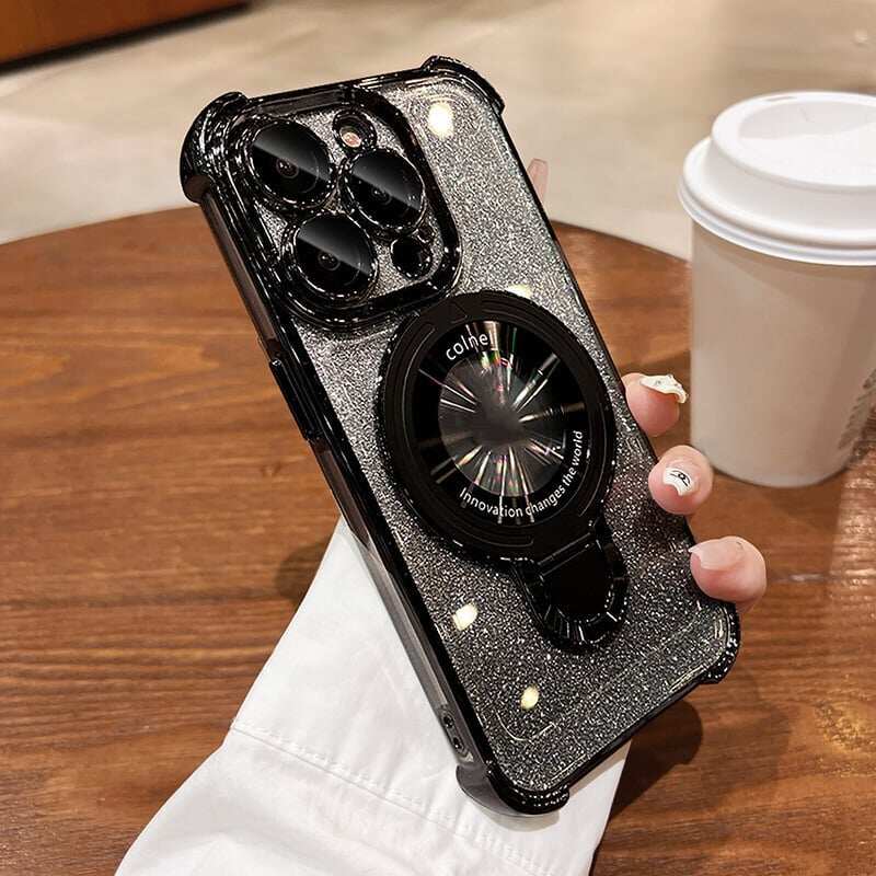 🔥New In Phone Case for iPhone 17 Series - Four Corners Air Cushion Anti-fall Case for iPhone with Invisible Ring Stand