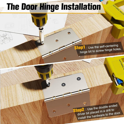 🏆 50K+ SOLD! – Almost Gone🔥Door Hinge Router Template